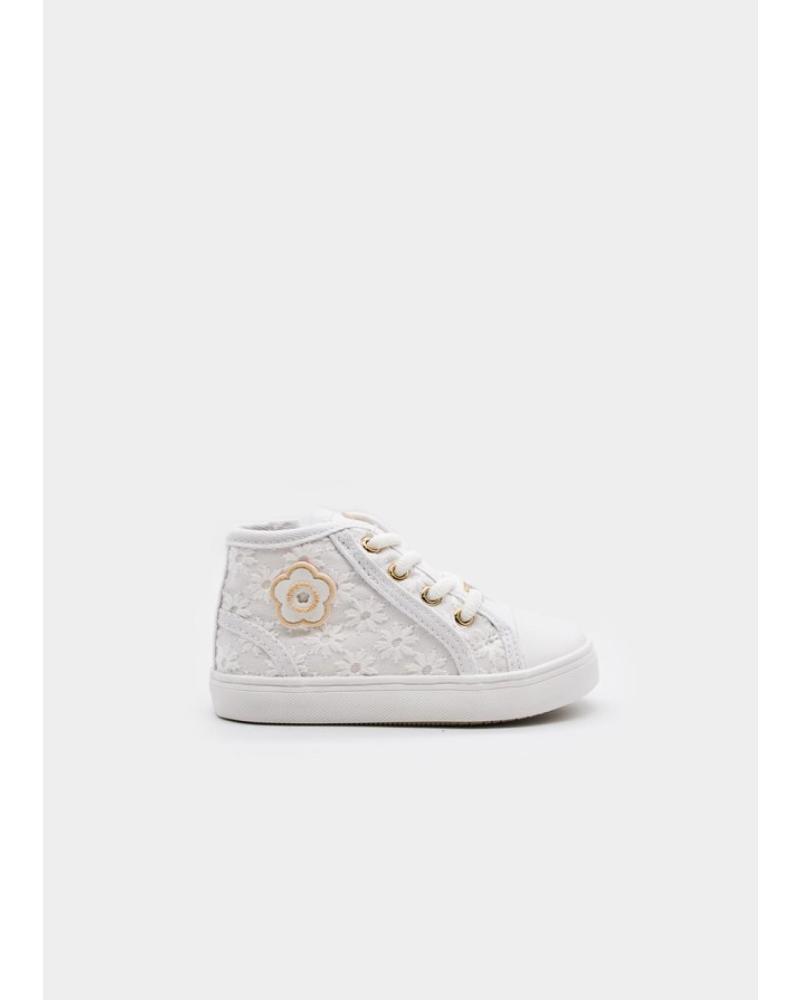 MAYORAL ZAPATILLAS DE LONA ALTAS MAYORAL PARA NIÑA BLANCO