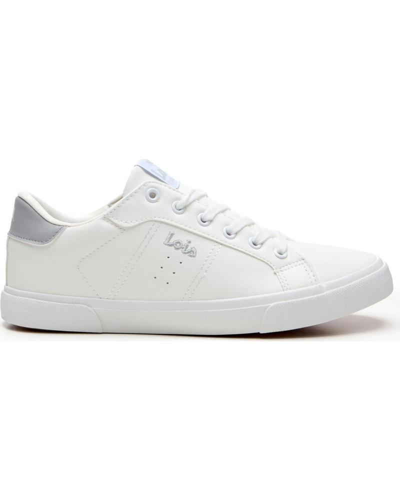 LOIS JEANS ZAPATILLAS LOIS DE LONA PARA HOMBRE - MODELO 61346 BLANCO BLANCO
