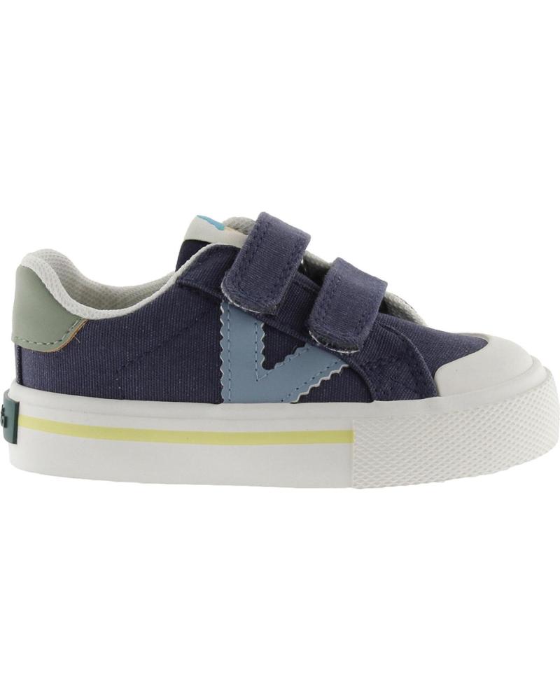 VICTORIA ZAPATILLAS VICTORIA BASKET TRIBU MARINO CON VELCRO PARA NIÑOS MARINO