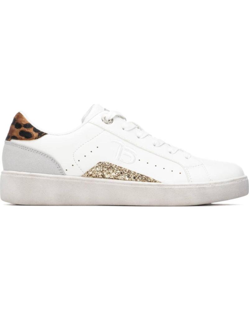 TEDDY SMITH TEDDY SMITH ZAPATILLAS BLANCAS CON DETALLE ANIMAL PRINT ORO