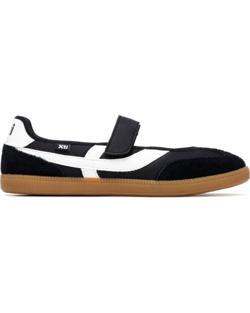 XTI ZAPATILLAS XTI MARY JANE NEGRO CON CIERRE DE VELCRO NEGRO
