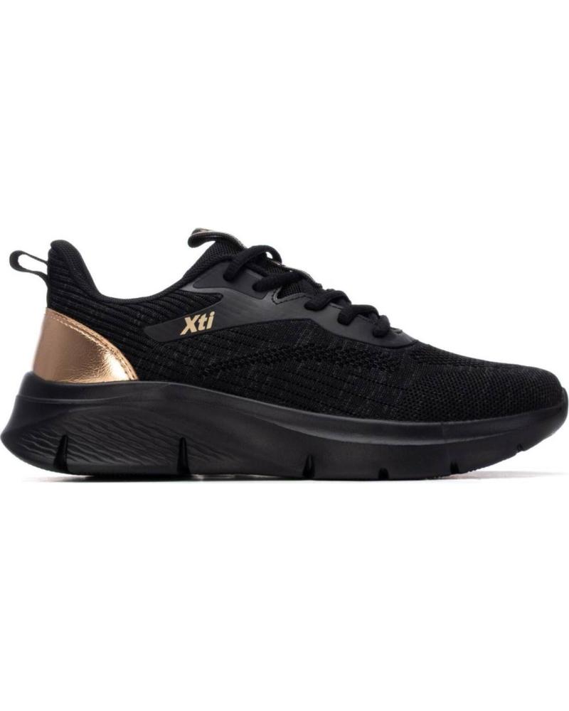 XTI ZAPATILLAS XTI MODELO 145170 NEGRO CON DETALLE DORADO NEGRO