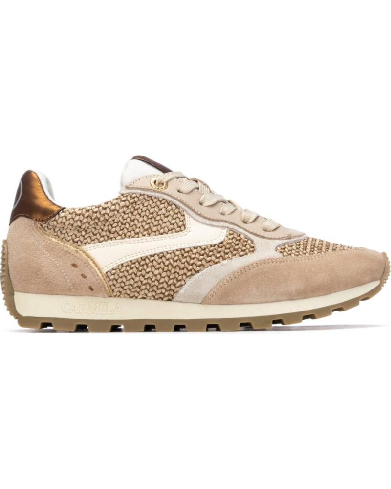 CARMELA ZAPATILLAS DEPORTIVAS CASUALES CON DETALLE EN TALÓN BEIGE