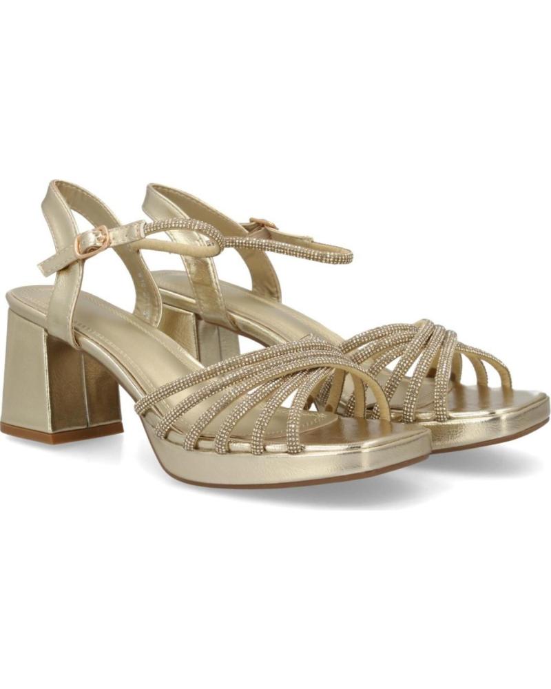 SPORT3PUNTO0 SANDALIAS DE TACÓN DORADO PARA MUJER VARIOS COLORES
