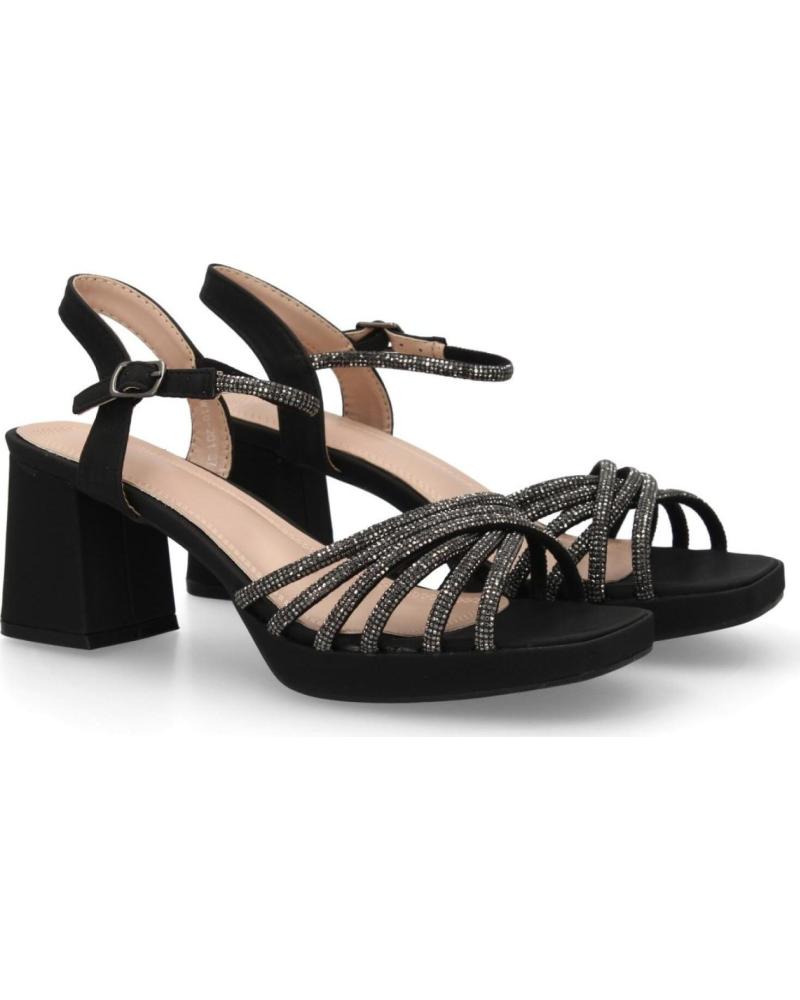 SPORT3PUNTO0 SANDALIAS DE TACÓN CON TIRAS CRUZADAS NEGRAS VARIOS COLORES