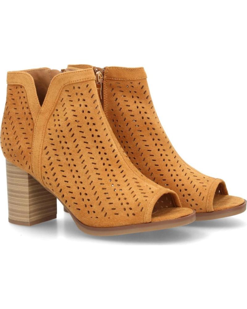 SPORT3PUNTO0 BOTINES DE CUERO CON TACÓN BLOQUE PARA MUJER VARIOS COLORES