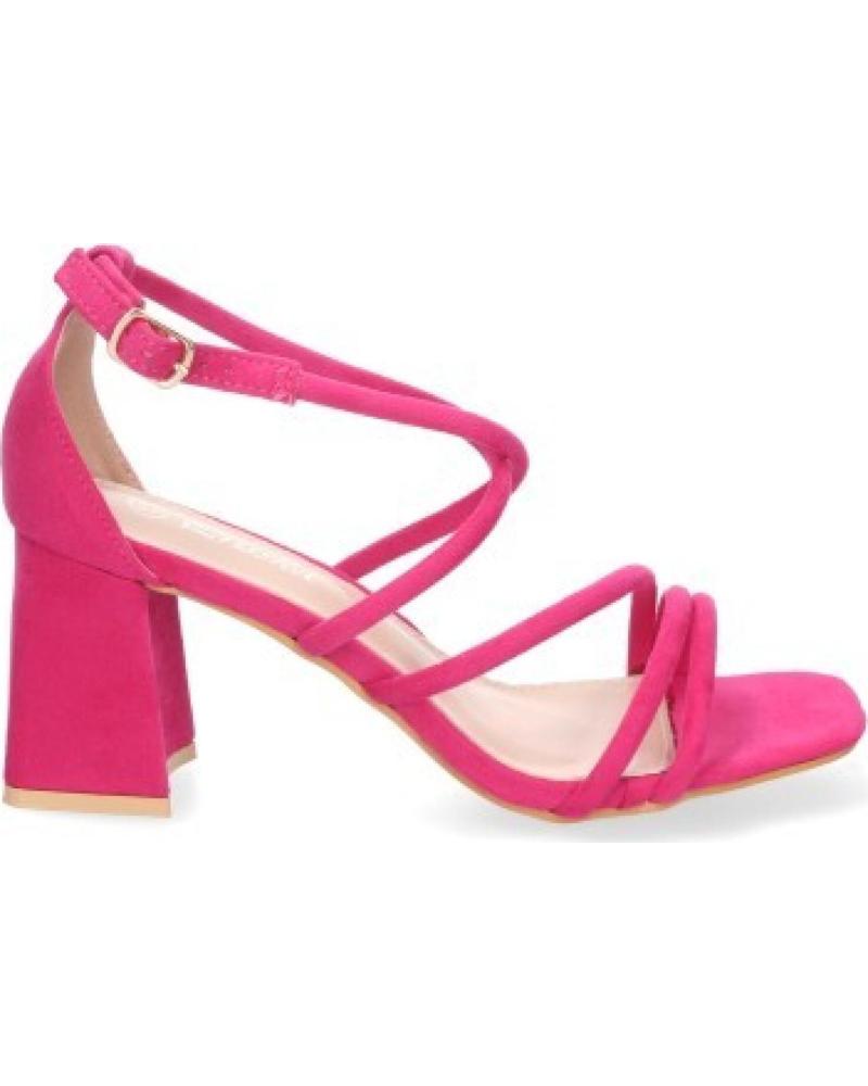 SPORT3PUNTO0 SANDALIAS DE TACÓN DE TIRAS CRUZADAS FUCSIA VARIOS COLORES