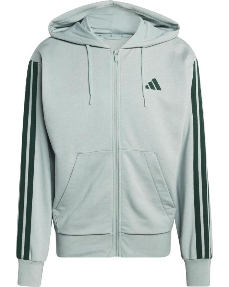 ADIDAS SUDADERA CON CAPUCHA ADIDAS 3-STRIPES FRENCH TERRY CON CREMALLERA COMPLETA VARIOS COLORES