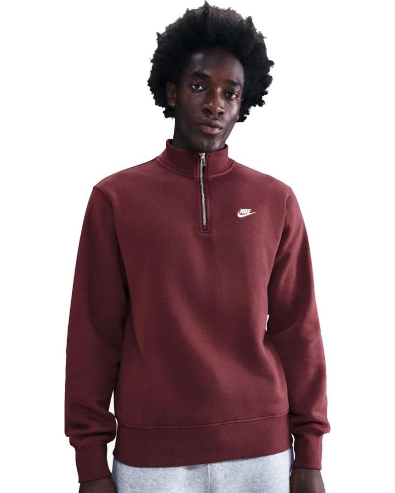 NIKE SUDADERA SPORTSWEAR CLUB 1/2 ZIP VARIOS COLORES