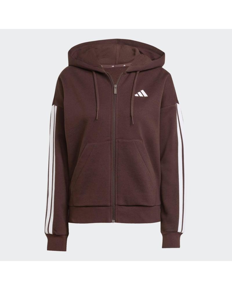 ADIDAS SUDADERA CON CREMALLERA COMPLETA ADIDAS ESSENTIALS 3-STRIPES FLEECE PARA MUJER VARIOS COLORES