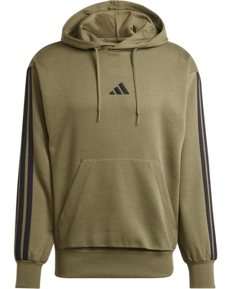 ADIDAS SUDADERA CON CAPUCHA ADIDAS 3STRIPES FLEECE PARA HOMBRE VARIOS COLORES
