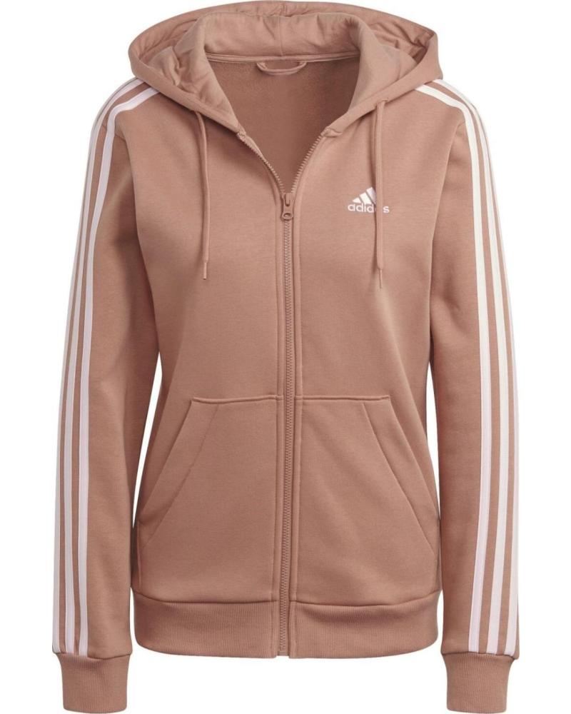 ADIDAS SUDADERA CON CAPUCHA ADIDAS 3-STRIPES FLEECE PARA MUJER VARIOS COLORES