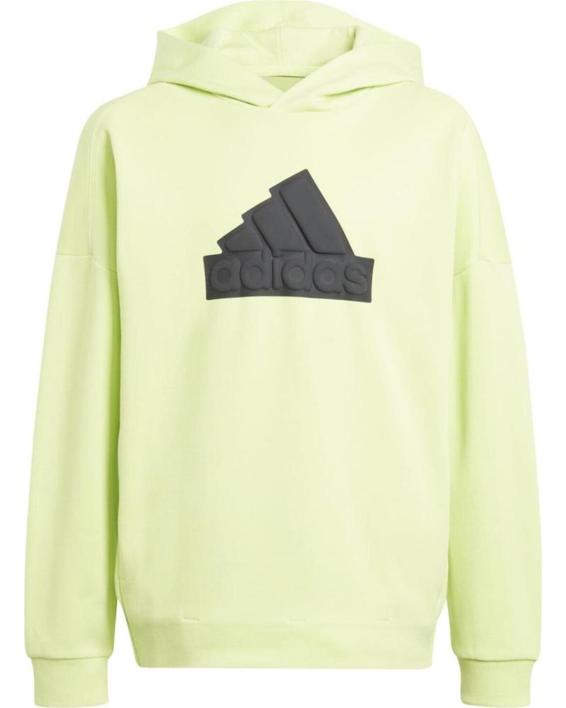 ADIDAS SUDADERA CON CAPUCHA ADIDAS U FI LOGO PARA NIÑOS VERDE