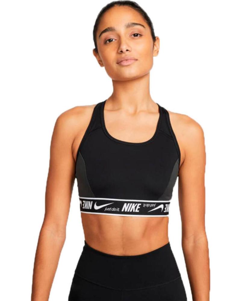 NIKE SUJETADOR DEPORTIVO NIKE DRI-FIT SWOOSH PARA MUJER, SOPORTE MEDIO VARIOS COLORES