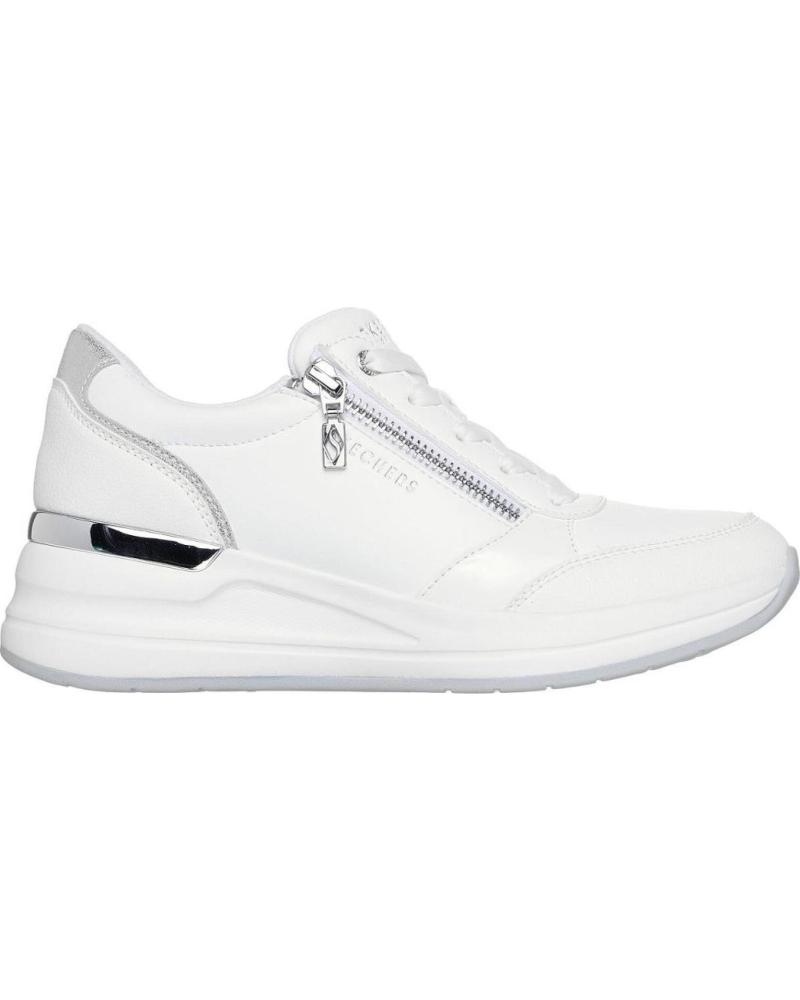 SKECHERS ZAPATILLAS SKECHERS CASUALES PARA MUJER CON CREMALLERA BLANCO