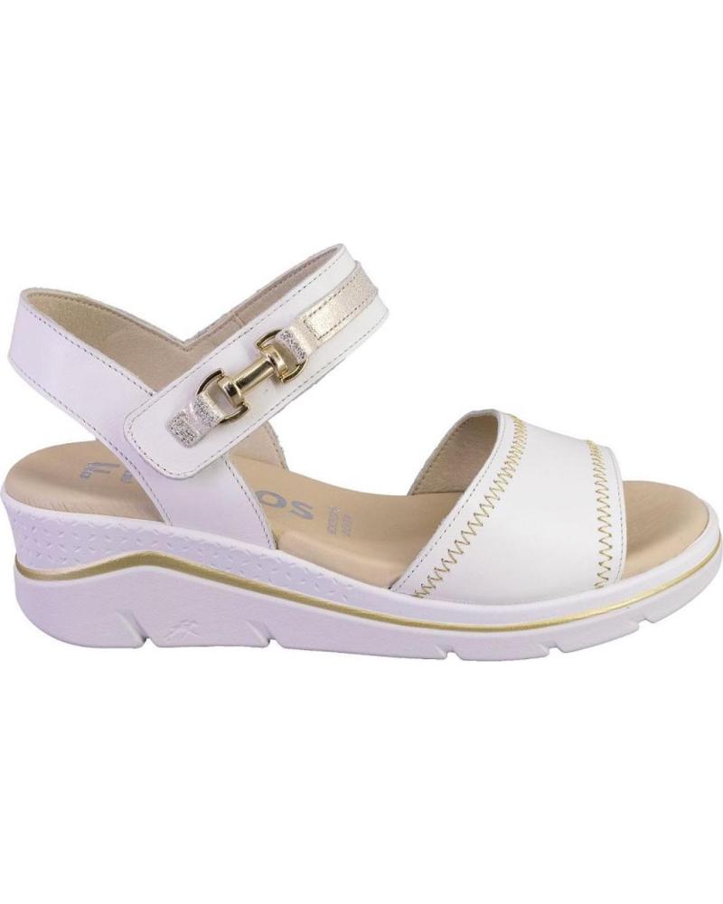 FLUCHOS SANDALIAS DE MUJER FLUCHOS PIEL BLANCO BLANCO