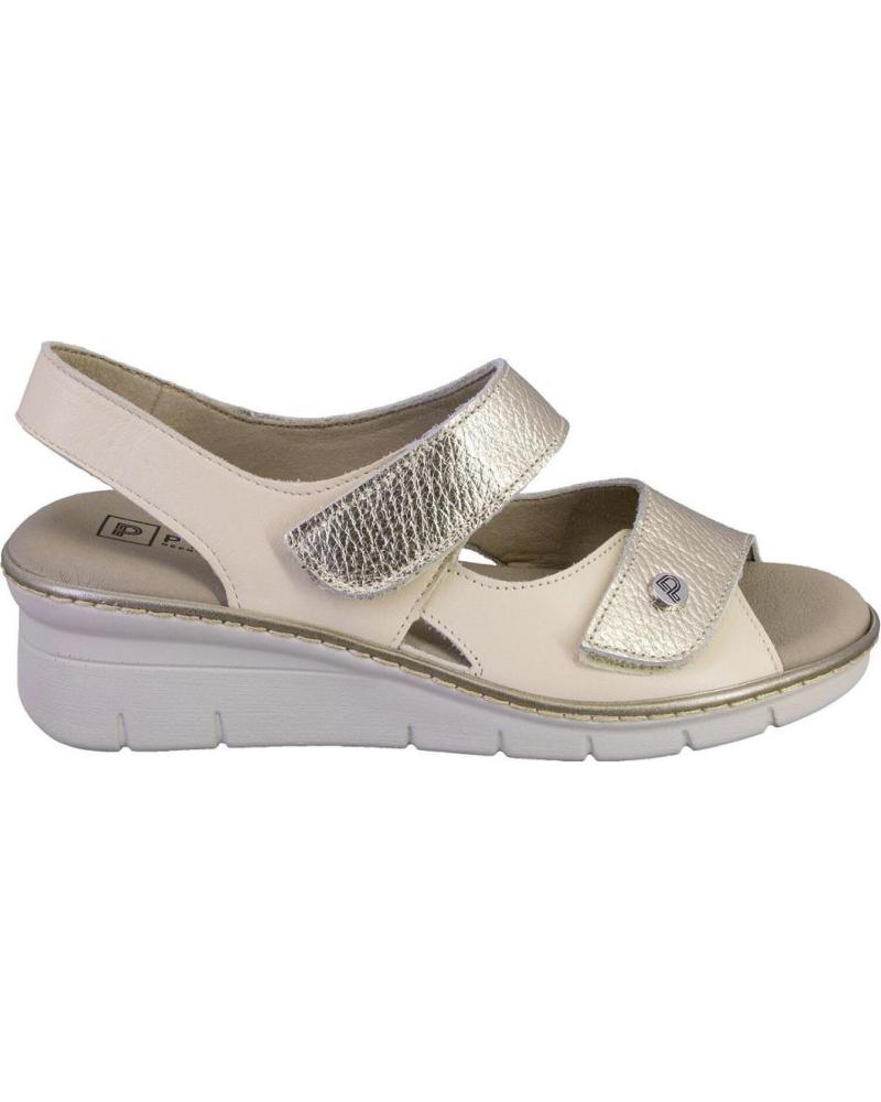 PITILLOS SANDALIAS DE MUJER PITILLOS PIEL CREMA CREMA