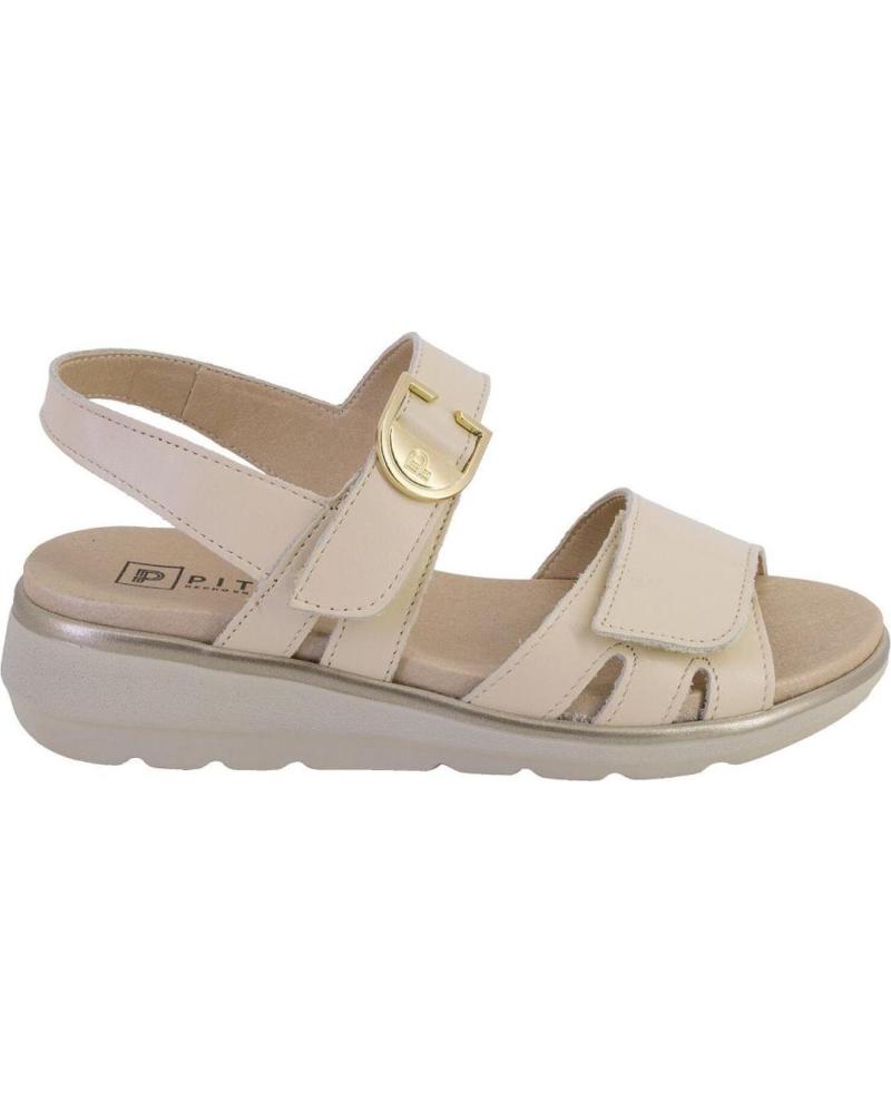 PITILLOS SANDALIAS DE PIEL PITILLOS 20311 PARA MUJER CREMA