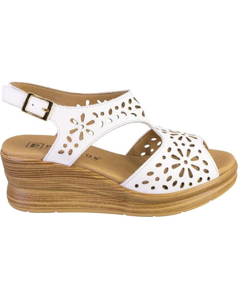 PITILLOS SANDALIAS PITILLOS DE MUJER EN PIEL BLANCA BLANCO