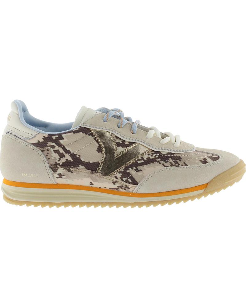 VICTORIA VICTORIA SATURNO SERPIENTE ZAPATILLAS DEPORTIVAS MUJER BEIGE BEIGE