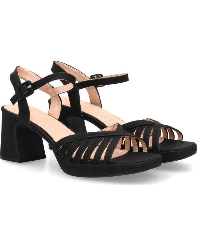 SPORT3PUNTO0 SANDALIAS DE TACÓN DE TIRAS NEGRAS PARA MUJER VARIOS COLORES