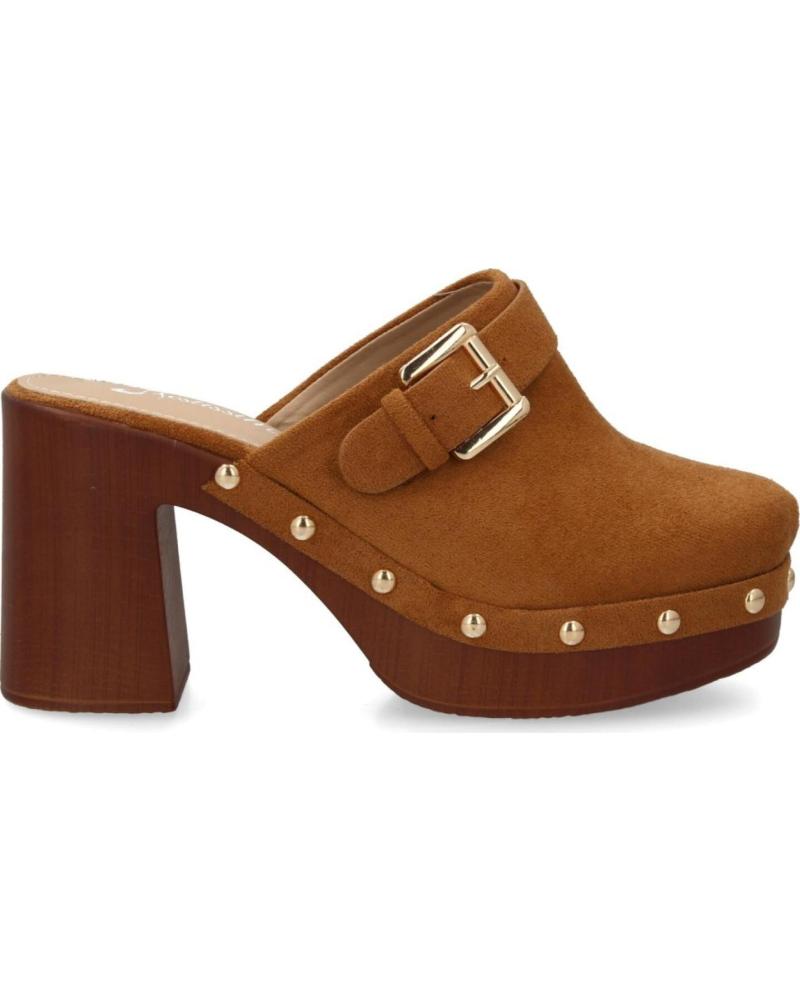 SPORT3PUNTO0 ZUECOS DE TACÓN ALTO CON HEBILLA Y TACHUELAS VARIOS COLORES