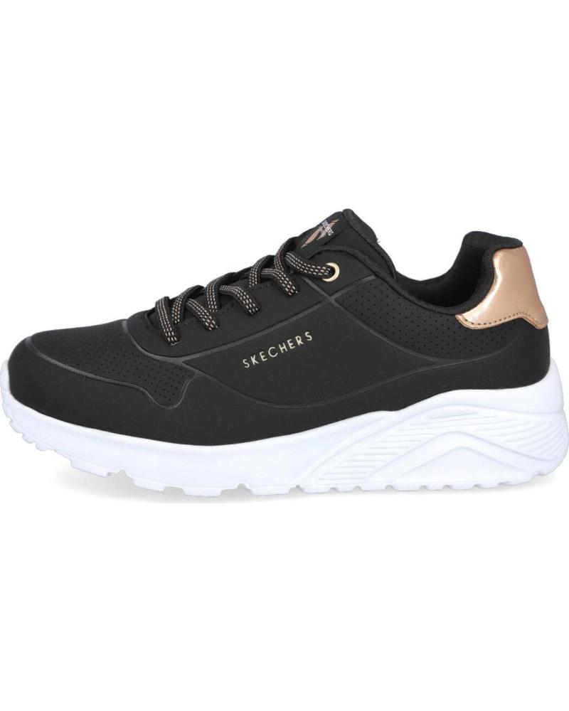 SKECHERS ZAPATILLAS SKECHERS UNO LITE PARA MUJER NEGRO-BLANCO
