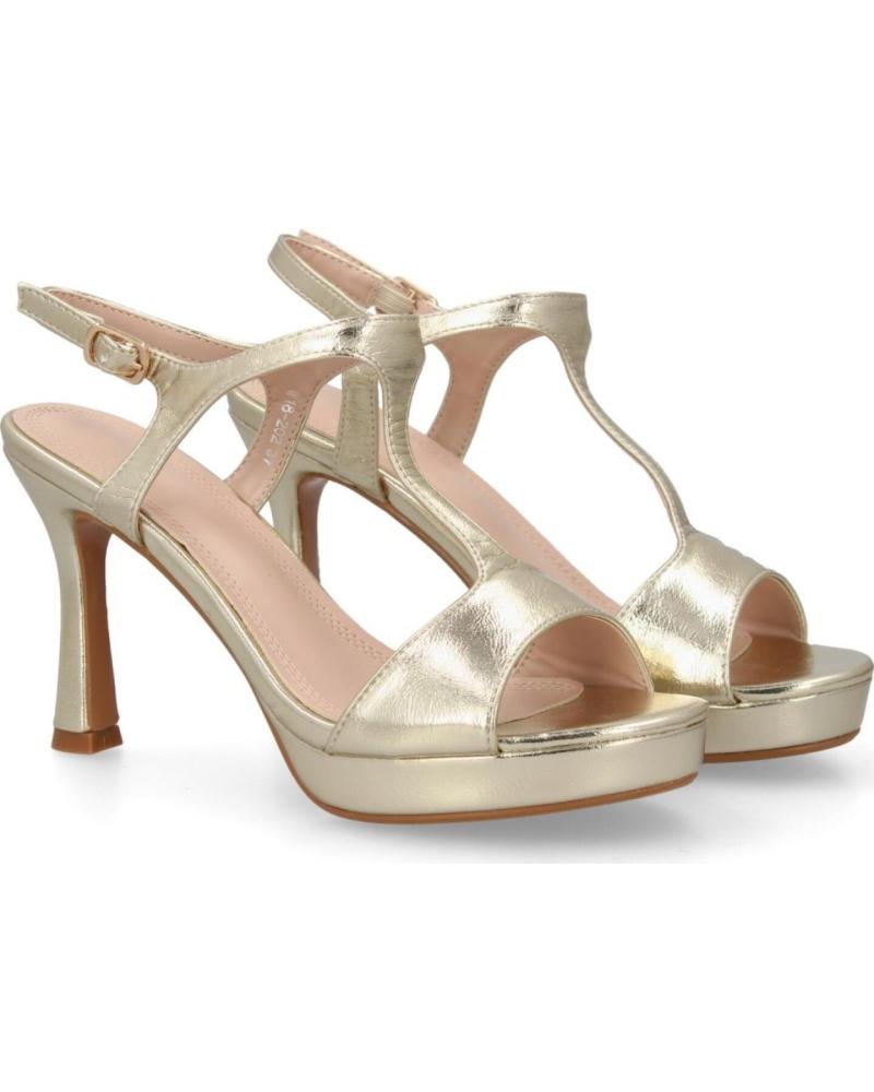 SPORT3PUNTO0 SANDALIAS DE TACÓN DORADAS CON TIRA FRONTAL VARIOS COLORES