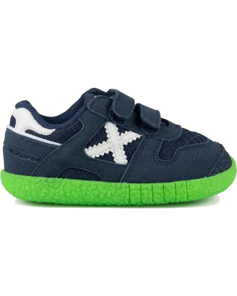 MUNICH ZAPATILLAS MUNICH BABY GOAL PARA NIÑOS, CIERRE DE VELCRO, AZUL BLUE
