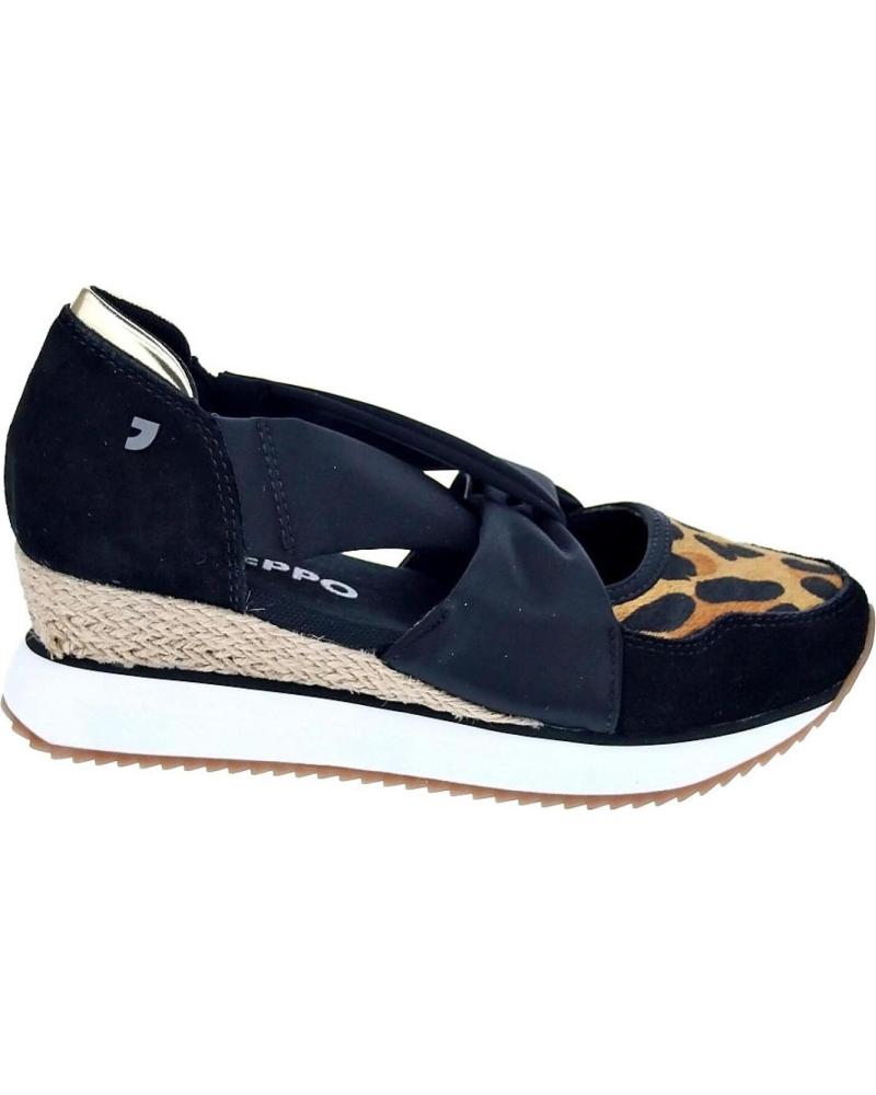 ZAPATILLAS CASUAL GIOSEPPO GAPAN MUJER CON ESTAMPADO DE LEOPARDO LEOPARDO-NEGRO