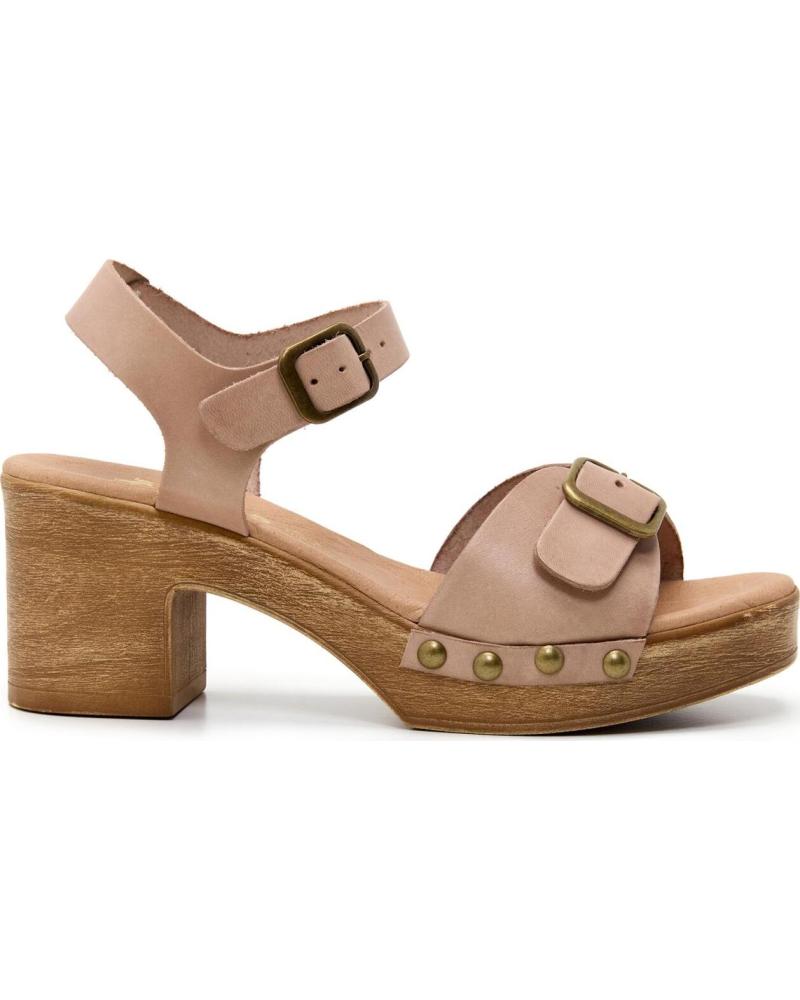 LOIS JEANS SANDALIAS DE TACÓN LOIS CON HEBILLA PARA MUJER BEIGE
