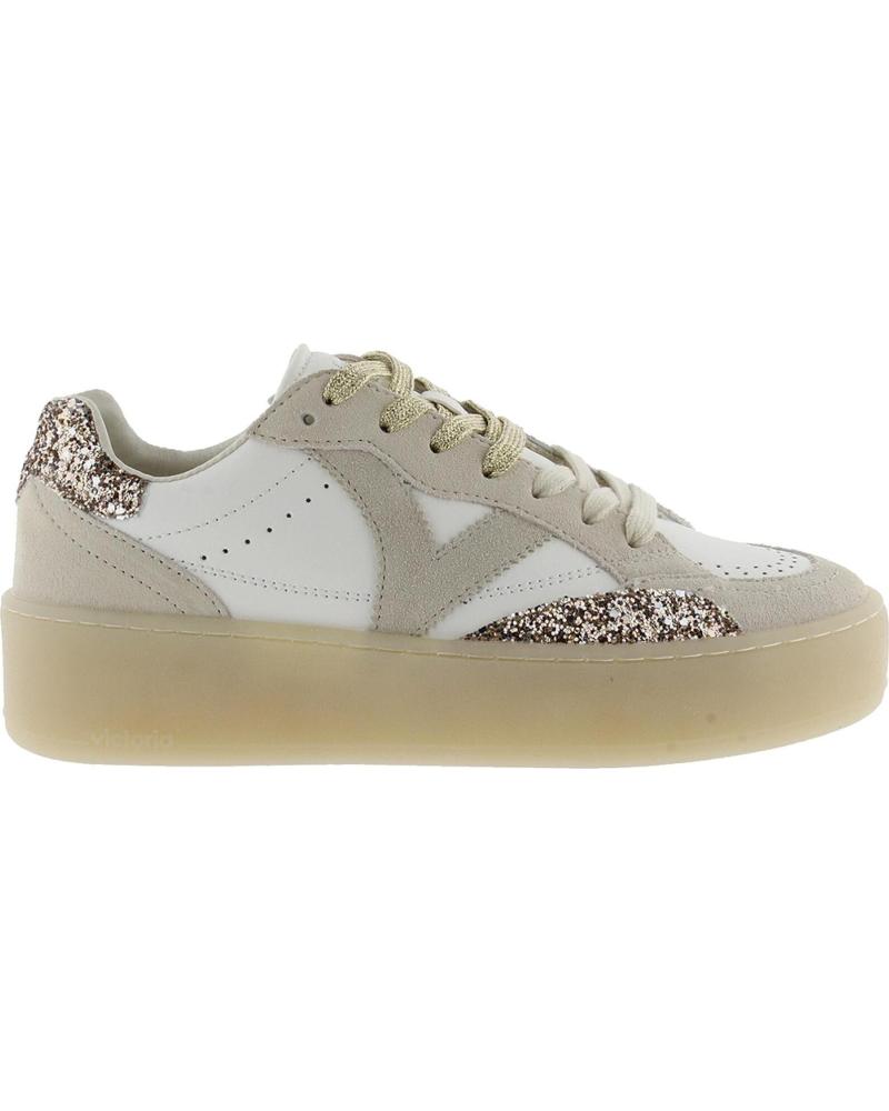 VICTORIA ZAPATILLAS VICTORIA TURIN GLITTER PARA MUJER PLATINO