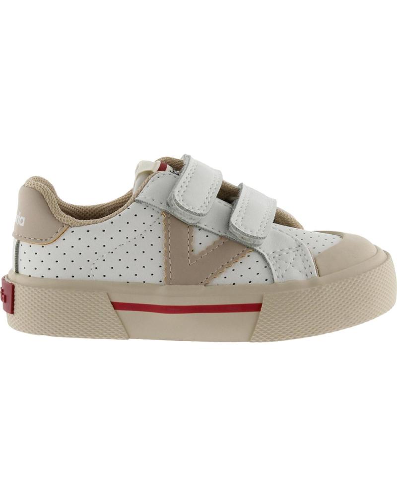 VICTORIA ZAPATILLAS VICTORIA TRIBU MINIMALISTA CON CIERRE DE VELCRO PARA NIÑOS BEIGE