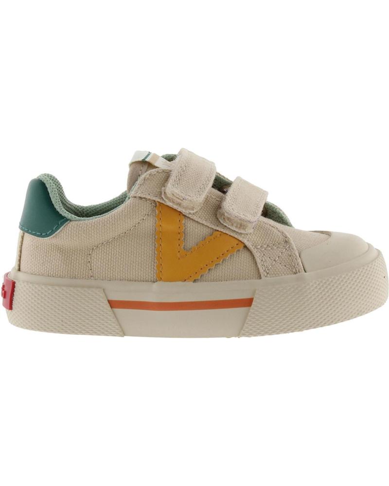 VICTORIA ZAPATILLAS DEPORTIVAS DE LONA PARA NIÑOS VICTORIA TRIBU MINIMALISTA BEIGE BEIGE