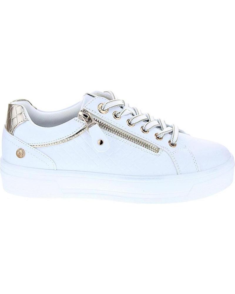Deportivas de Mujer XTI ZAPATILLAS XTI CON CREMALLERA LATERAL Y DETALLE METALIZADO BLANCO