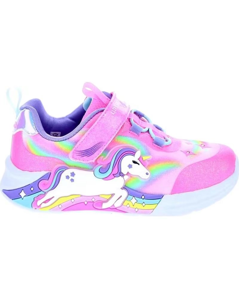 Zapatillas Skechers Unicorn Chaser para Niña Rosa