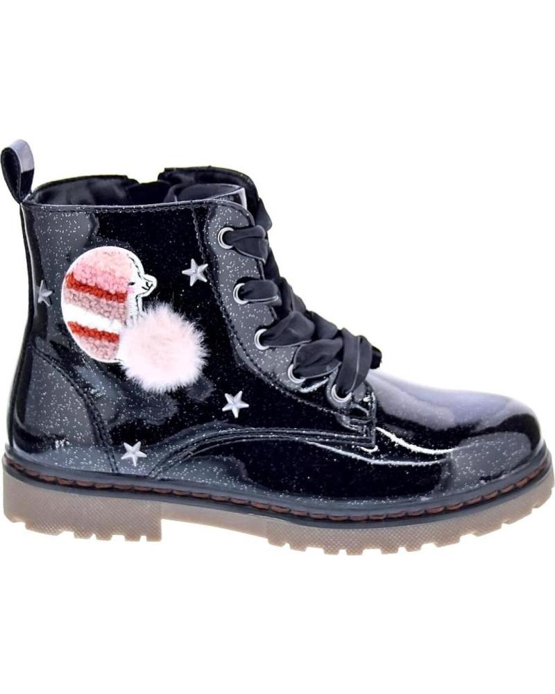 BOTAS XTI CON CIERRE LATERAL Y DISEÑO DE PLANETA PARA NIÑA NEGRO