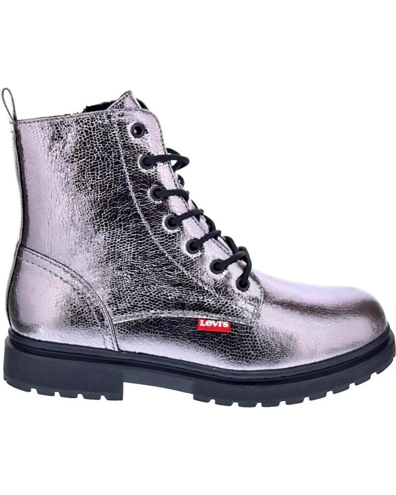 LEVIS BOTINES LEVI´S CATHERINE PLATEADOS PARA NIÑA PLATA