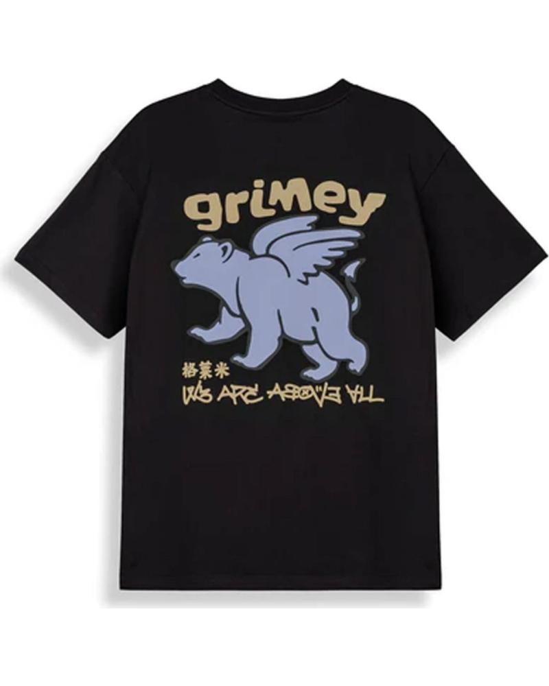 GRIMEY CAMISETA GRIMEY UNISEX OSO ALADO NEGRA NEGRO