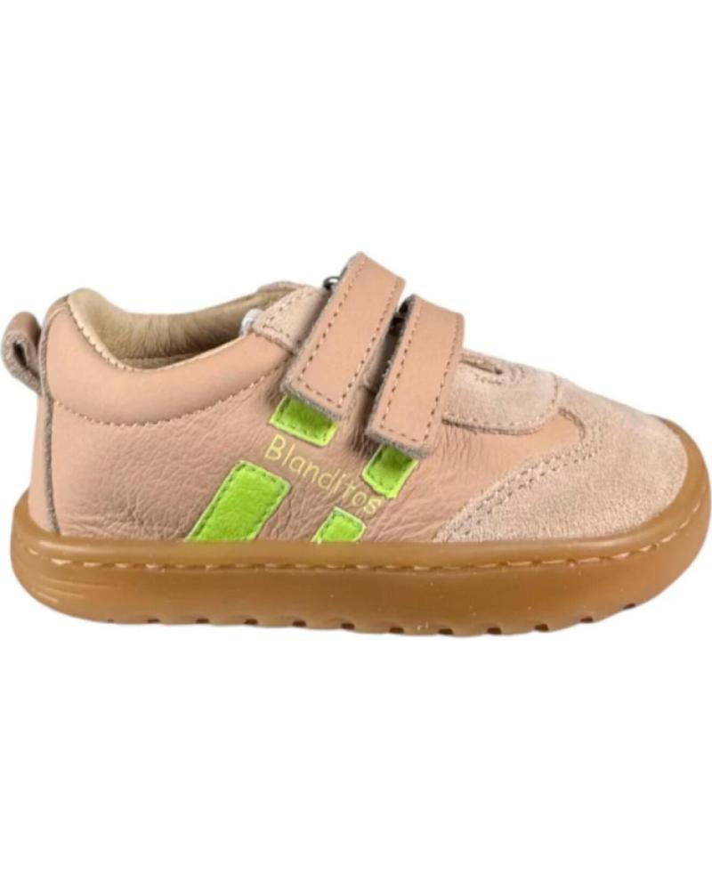BLANDITOS ZAPATILLAS BAREFOOT NIÑO LISBOA VELCRO ARENA BEIGE
