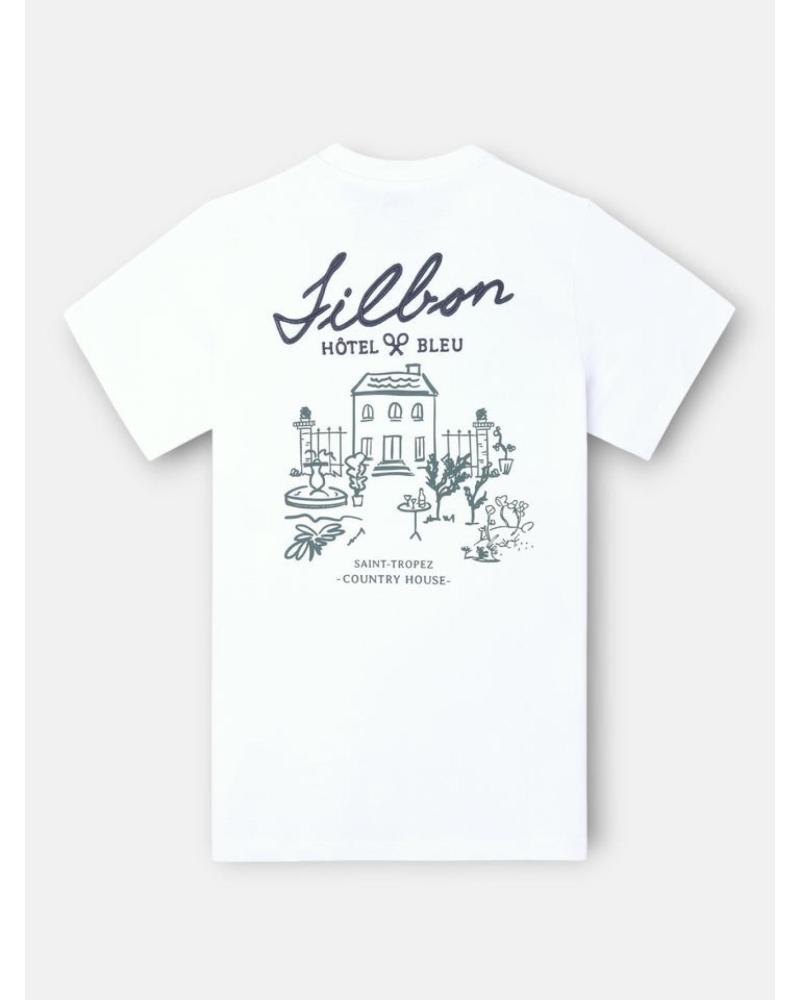 SILBON CAMISETA BLANCA SILBON CON ESTAMPADO GRÁFICO BLANCO