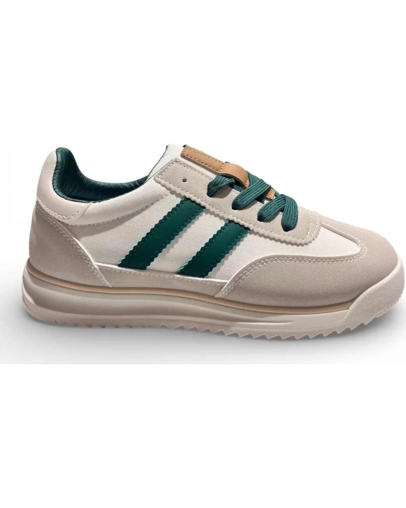 TIMBOS ZAPATILLAS DEPORTIVAS MUJER BEIGE Y VERDE BEIGE