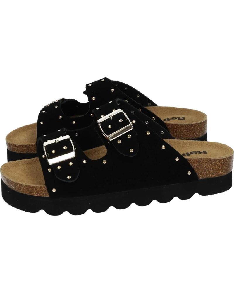 REFRESH SANDALIAS REFRESH CON TACHUELAS Y DOBLE HEBILLA NEGRO