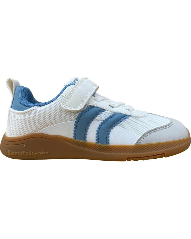 CRIOS ZAPATILLAS DEPORTIVAS CRIOS ARES PARA NIÑO, BLANCAS Y AZULES AZUL