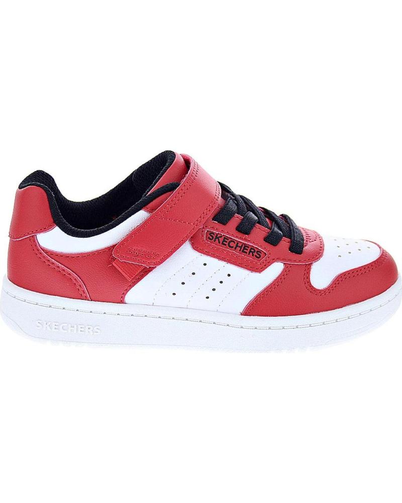 SKECHERS ZAPATILLAS SKECHERS QUICK STREET PARA NIÑO, COLOR ROJO Y BLANCO ROJO