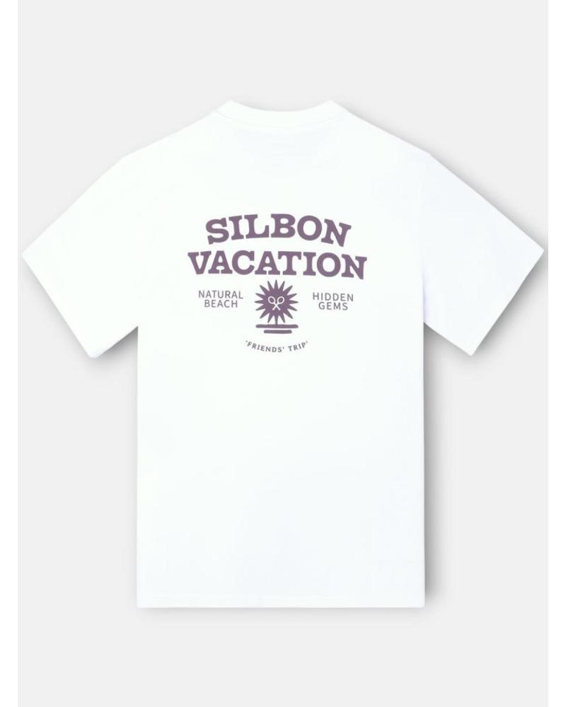 SILBON CAMISETA BLANCA SILBON CON ESTAMPADO ´VACATION´ BLANCO