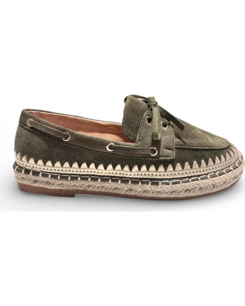 TIMBOS MOCASINES DE ESPARTO PARA MUJER TIMBOS VERDE