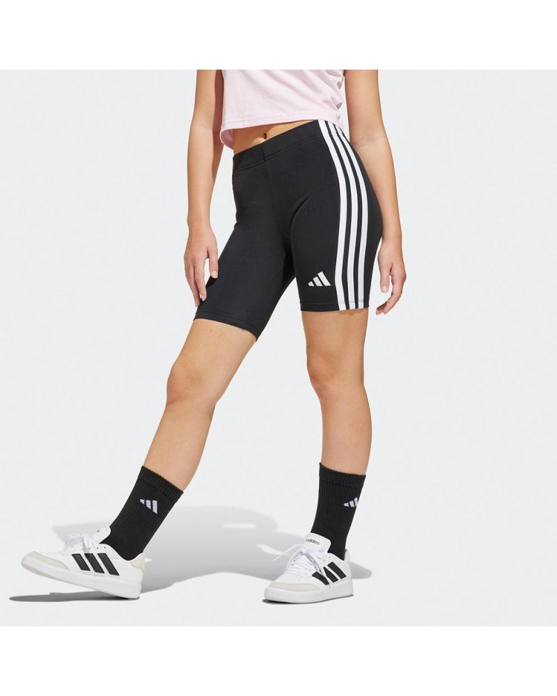 ADIDAS PANTALÓN CORTO NIÑA ADIDAS 3 TIRAS NEGRO NEGRO
