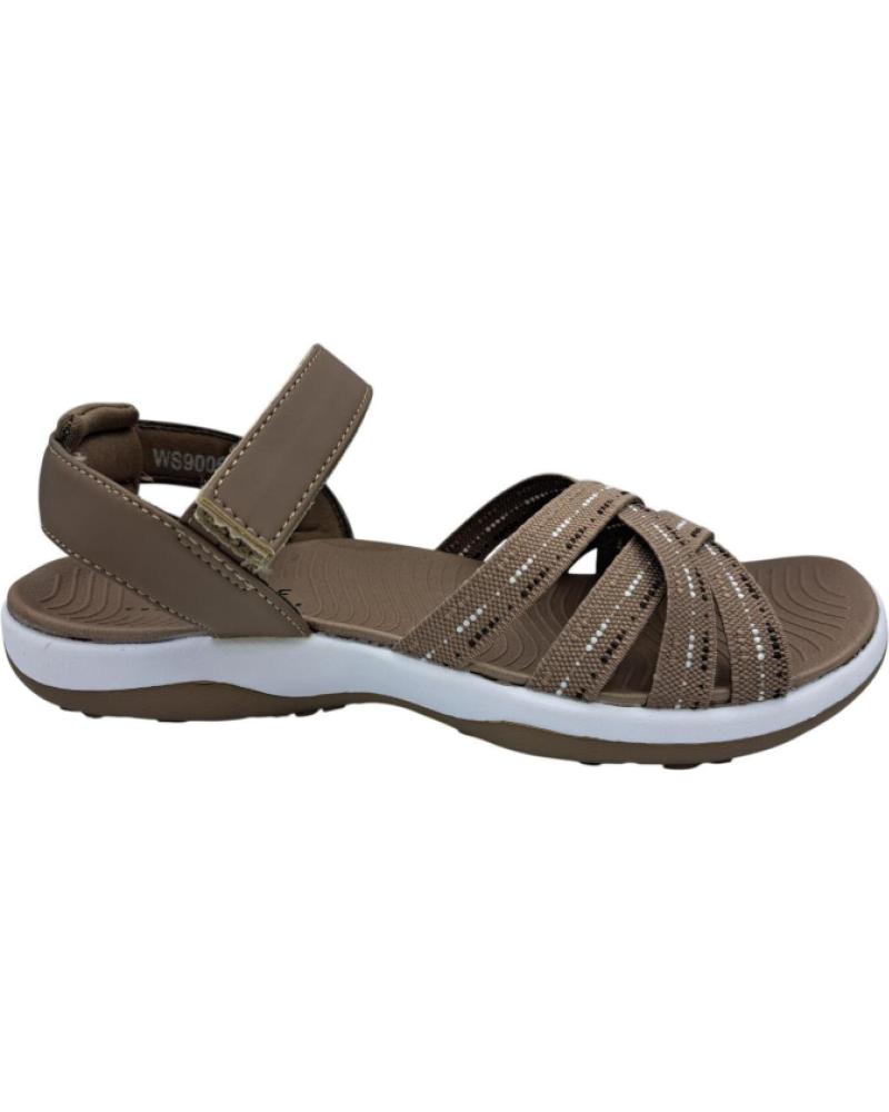 CALZADOMANIA SANDALIA DEPORTIVA MUJER KAKI KAKI