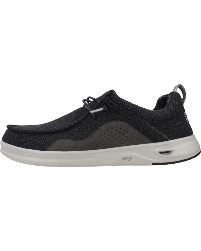 HEY DUDE ZAPATILLAS CASUALES HEY DUDE WALLY HEY2O MESH PARA HOMBRE, COLOR NEGRO BLKGRY
